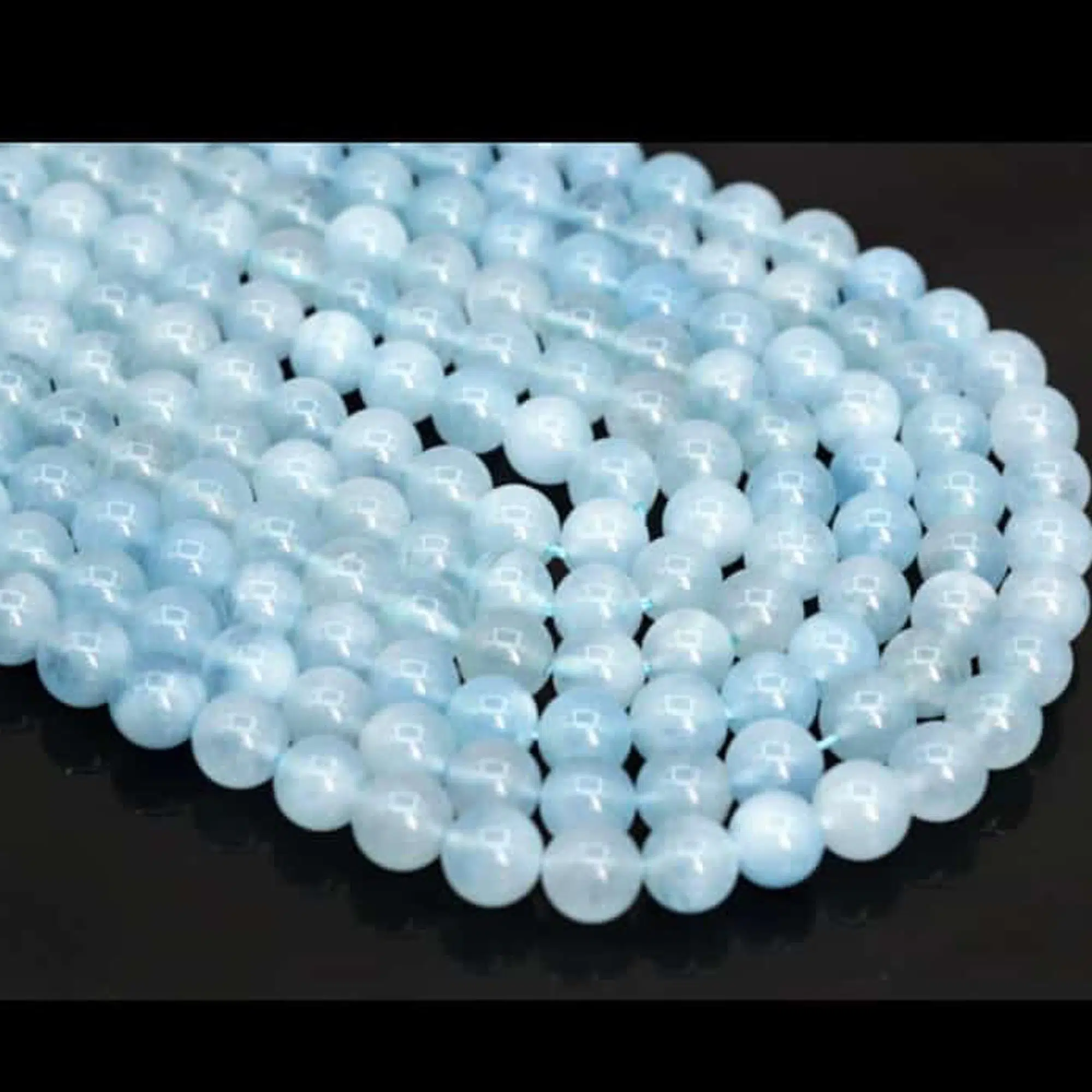 Gerçek Doğaltaş Akik Kaplangözü Lapis Kuvars Oniks 8mm Seçenekli - Açık Mavi