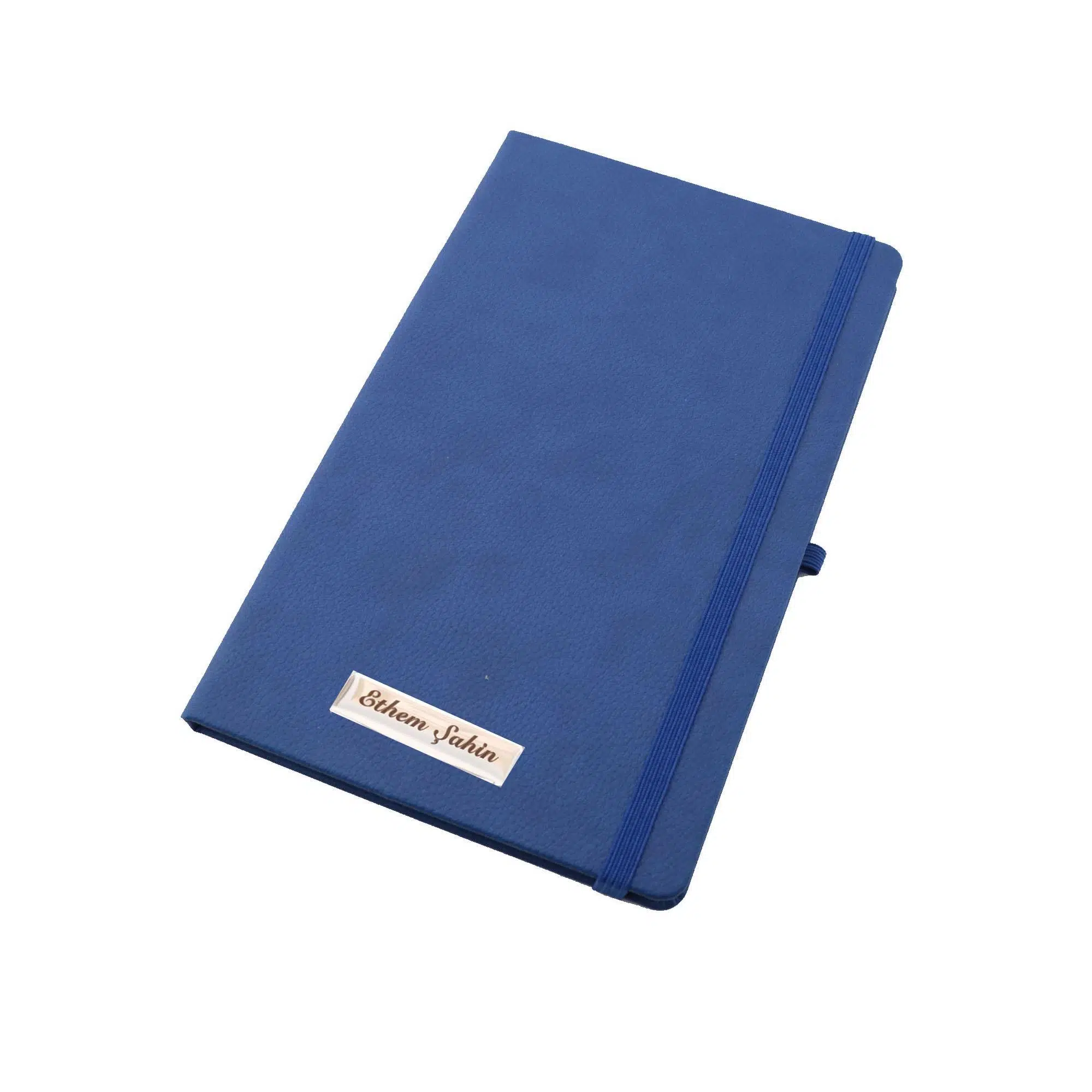 İsme Özel Defter Lastikli Termo Deri Yılbaşı Hediyesi - LACİVERT
